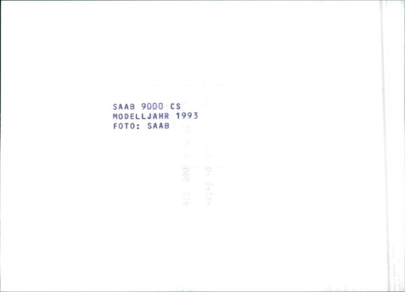 1993 Saab 9000 CS - Vintage Photograph