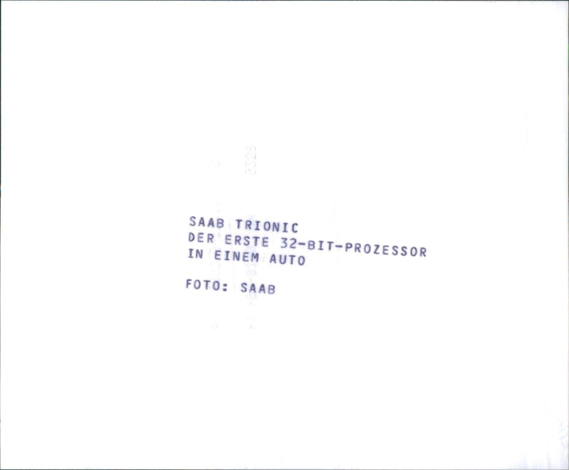 Saab Trionic - Vintage Photograph