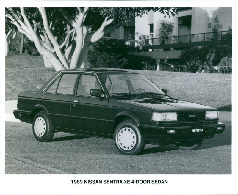 1989 Nissan Sentra XE 4-Door Sedan. - Vintage Photograph