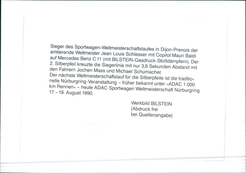 Mercedes Benz C 11 - Vintage Photograph