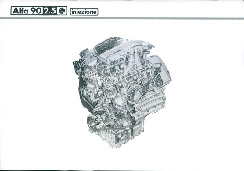 Alfa Romeo 90 2.5 injection - Vintage Photograph