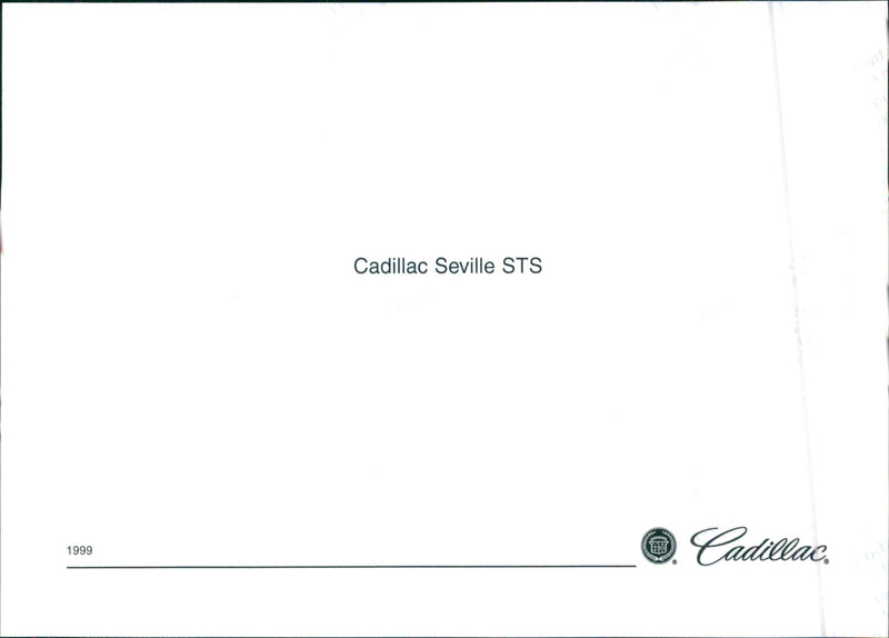 1999 Cadillac Seville STS - Vintage Photograph