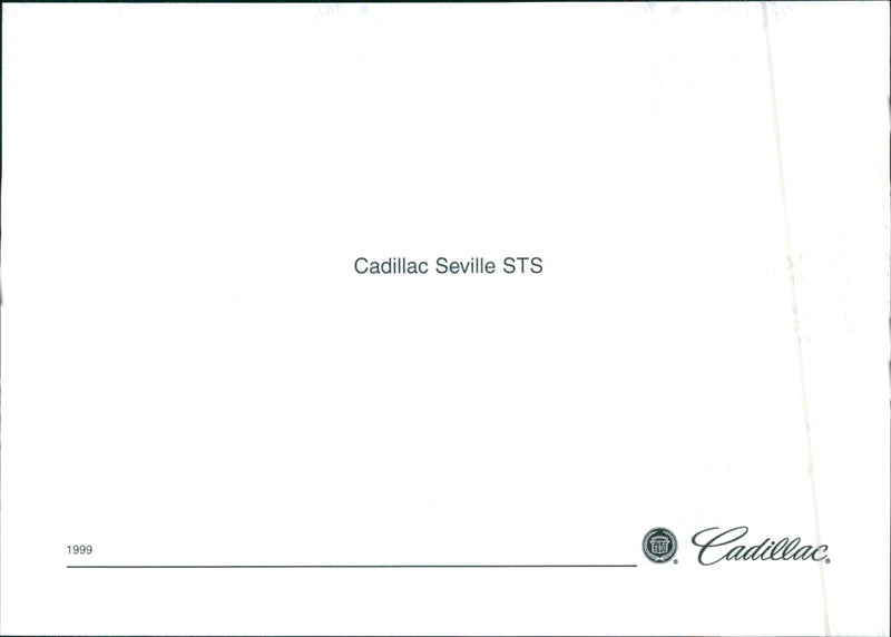 1999 Cadillac Seville STS - Vintage Photograph