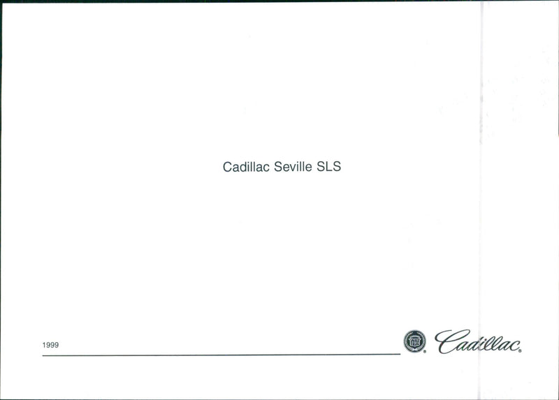 1999 Cadillac Seville SLS - Vintage Photograph