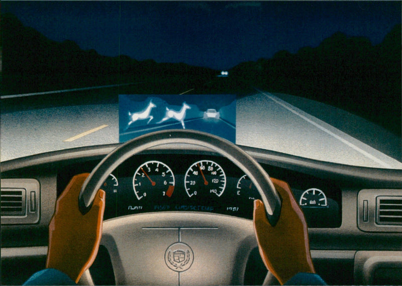 1999 Cadillac Night Vision System - Vintage Photograph