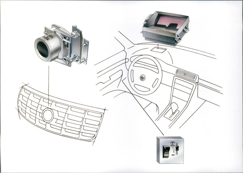 1999 Cadillac Night Vision System - Vintage Photograph