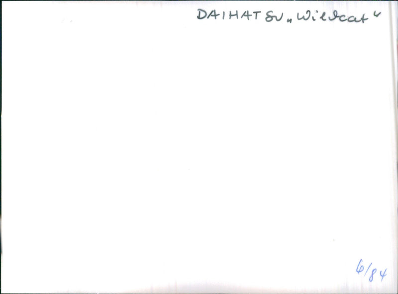 Daihatsu Wildcat - Vintage Photograph