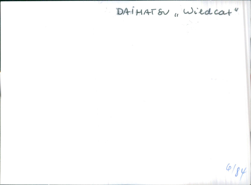 Daihatsu Wildcat - Vintage Photograph