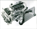 Saab 2.3 liter turbo engine - Vintage Photograph