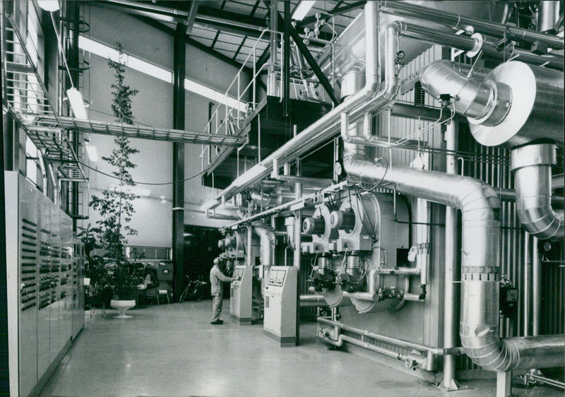 Volvo plant in Kalmar - Vintage Photograph