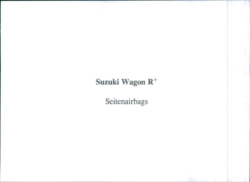 Suzuki Wagon R * side airbags - Vintage Photograph