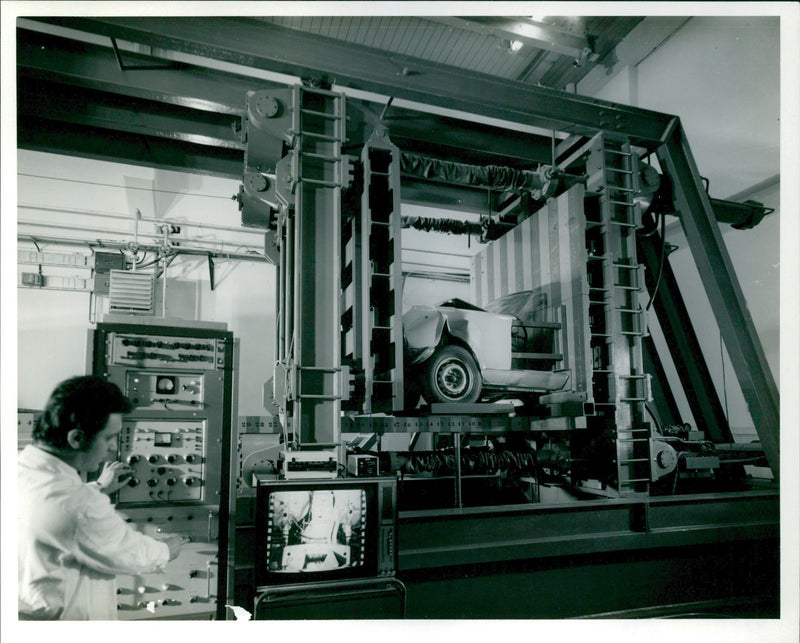 Fiat Crash Impact Testing - Vintage Photograph