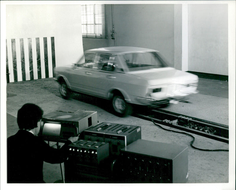 Fiat Crash Impact Testing - Vintage Photograph