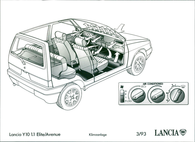 1993 Lancia Y10 1.1 Elite/Avenue - Vintage Photograph