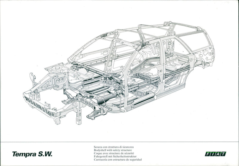 1993 Fiat Tempra S.W - Vintage Photograph