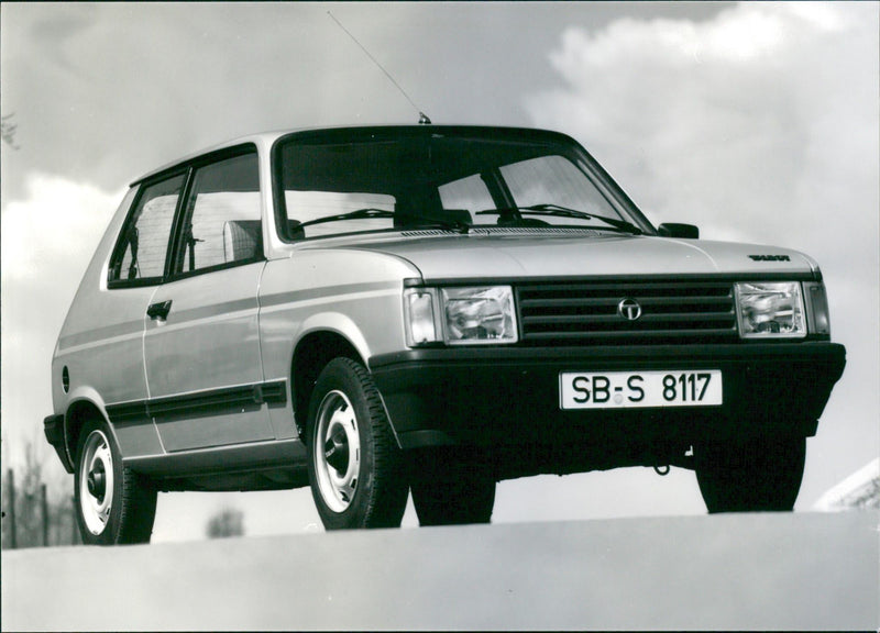 Tesla Car - Vintage Photograph