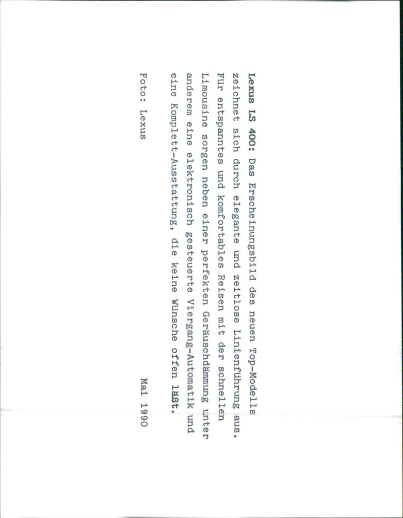 1990 SERIES - Vintage Photograph