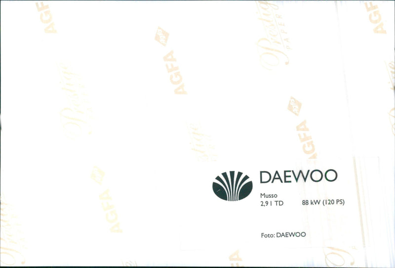 1999 Daewoo Musso - Vintage Photograph