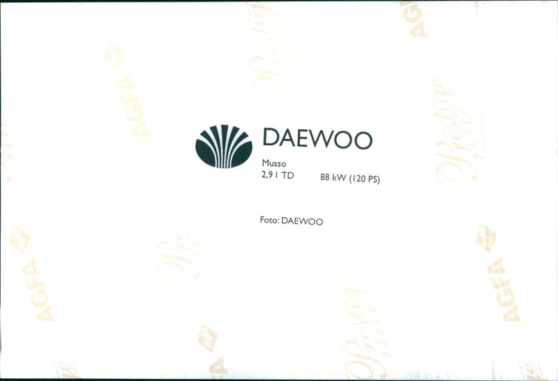 1999 Daewoo Musso - Vintage Photograph