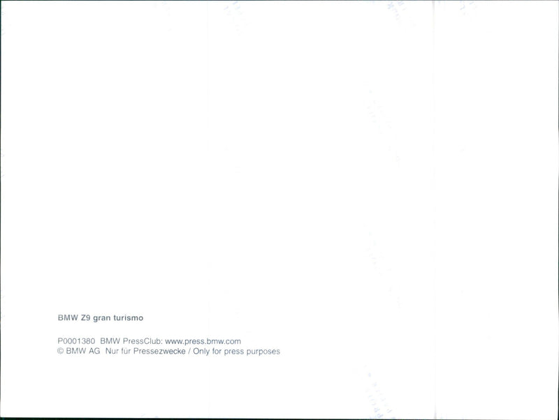 1999 BMW Z9 Gran Turismo - Vintage Photograph