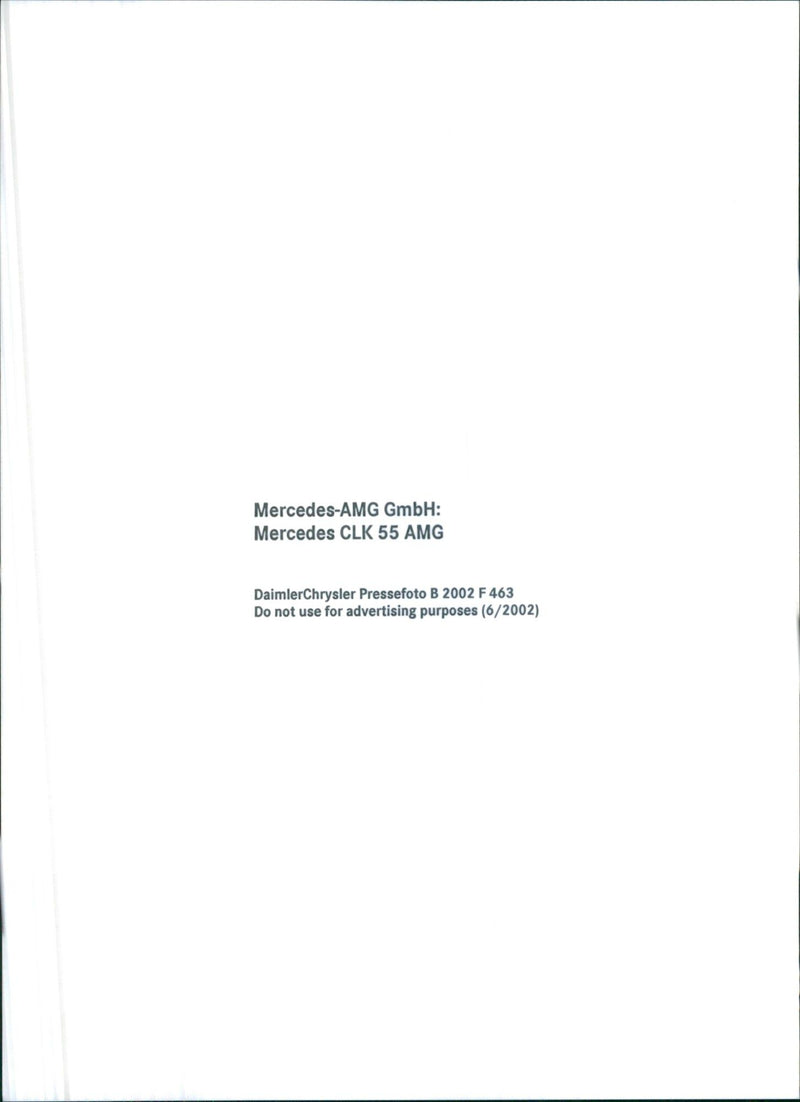 Mercedes CLK 55 AMG - Vintage Photograph