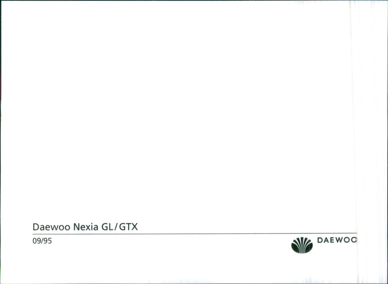 1995 Daewoo Nexia GL/GTX - Vintage Photograph