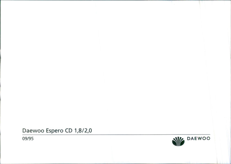 1995 Daewoo Espero - Vintage Photograph