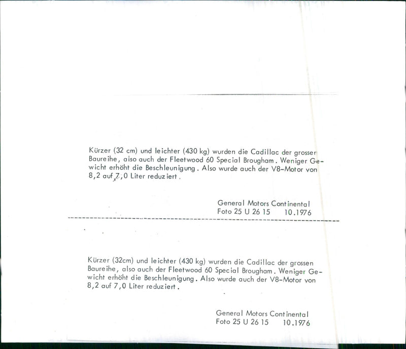 1976 Fleetwood 60 Special Brougham - Vintage Photograph