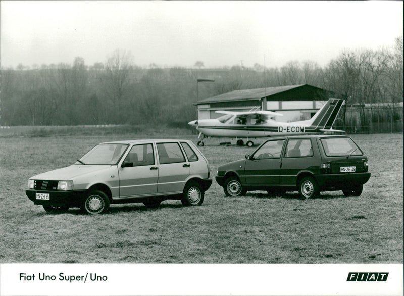 Fiat Uno and Fiat Uno Super - Vintage Photograph