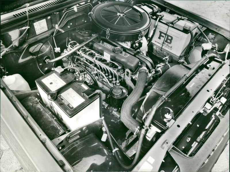 1983 Nissan Patrol Turbo Diesel engine - Vintage Photograph