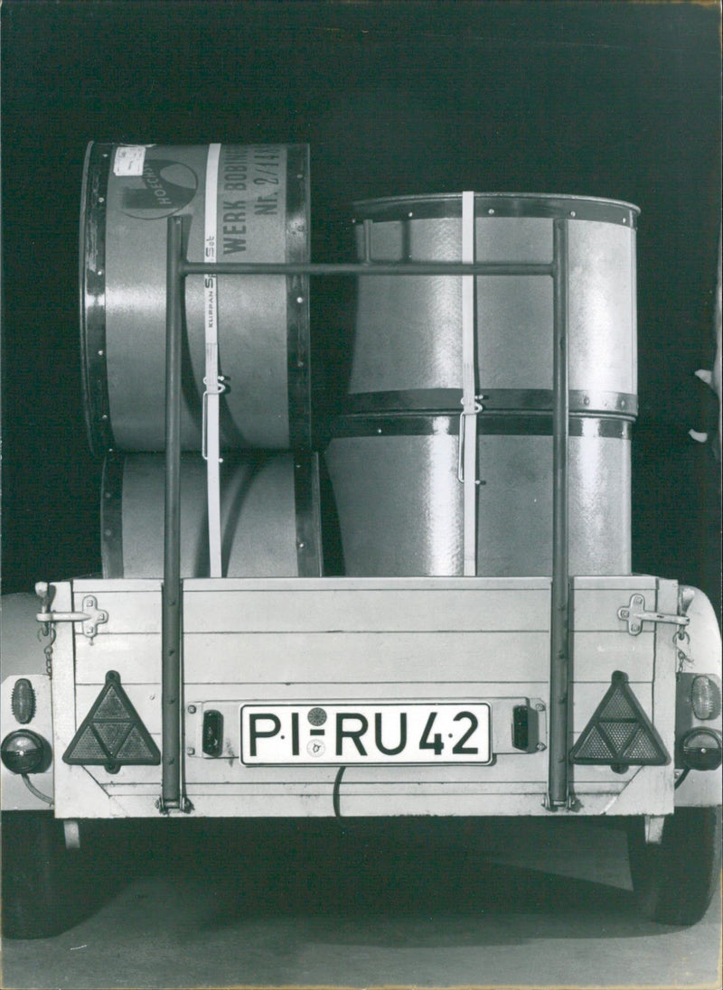 An open cargo truck - Vintage Photograph