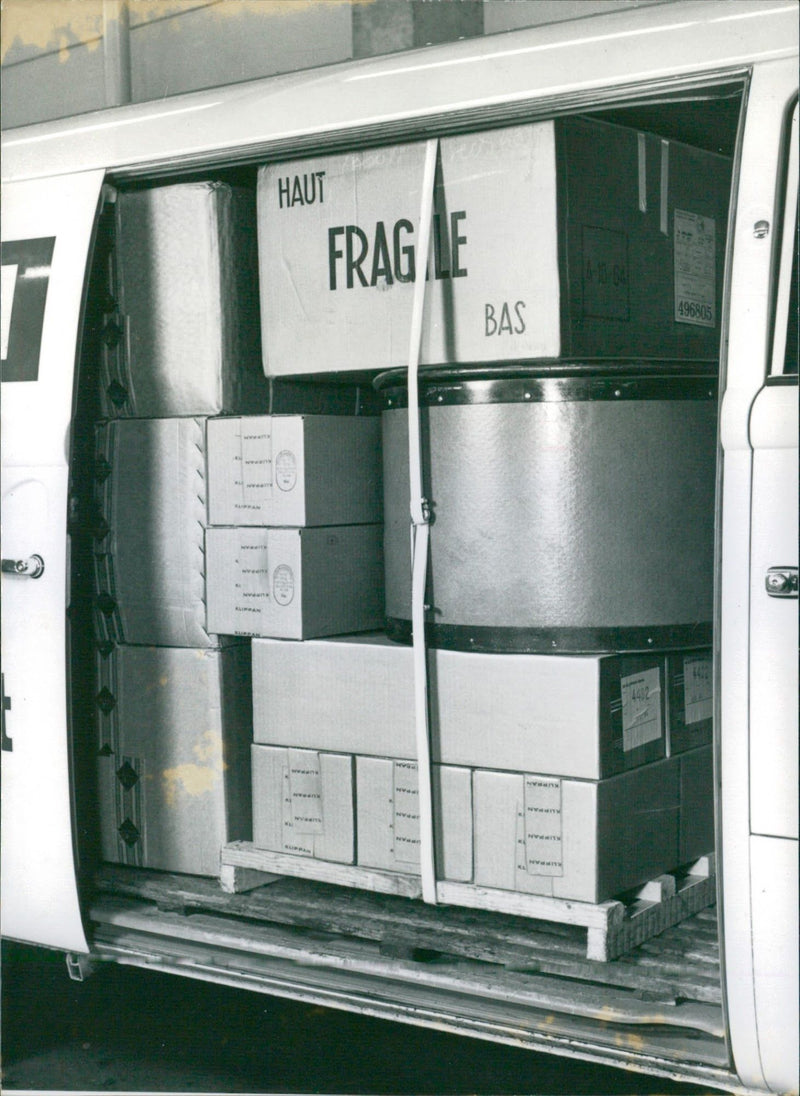 A cargo van - Vintage Photograph