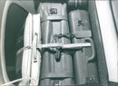 Zipped luggages in the car - Vintage Photograph