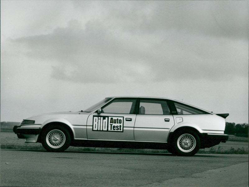 MG Car on road test - Vintage Photograph