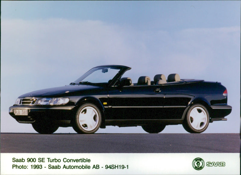 1993 Saab 900 SE Turbo Convertible - Vintage Photograph