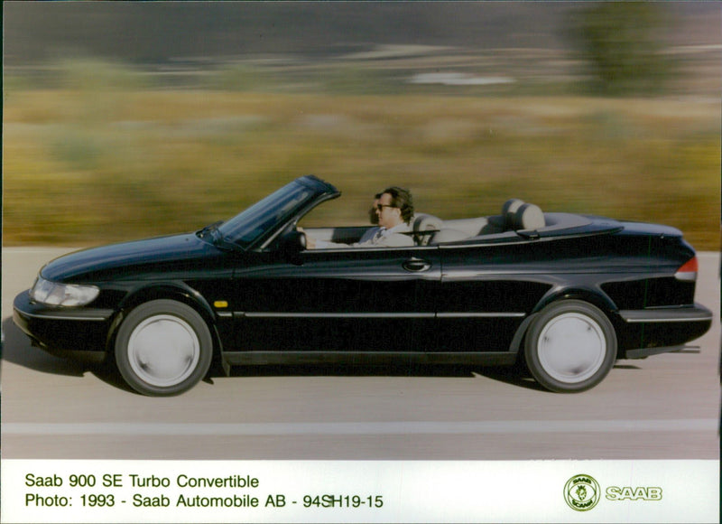 1993 Saab 900 SE Turbo Convertible - Vintage Photograph