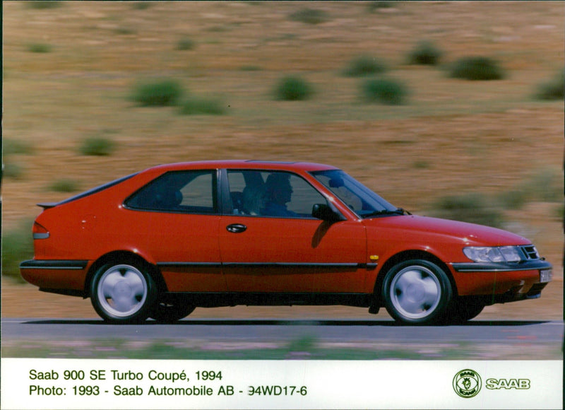 1994 Saab 900 SE Turbo Coupe - Vintage Photograph