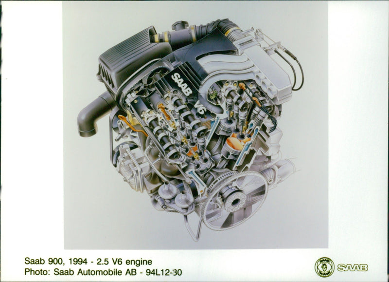 1994 Saab 900 - Vintage Photograph