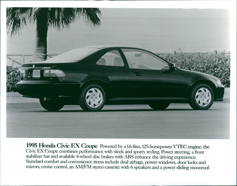 Civic EX AUF 545 1995 Honda Civic EX Coupe Powered - Vintage Photograph