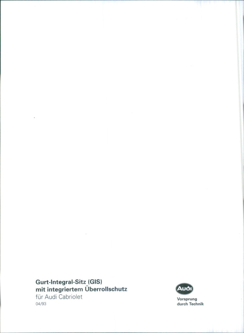 Audi Cabriolet - Vintage Photograph