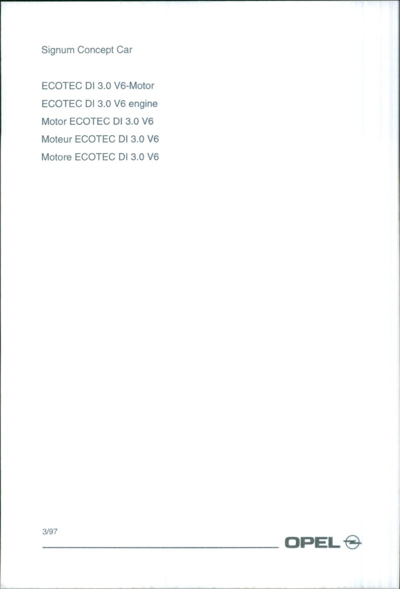 1997 Opel Signum Concept Car - Vintage Photograph