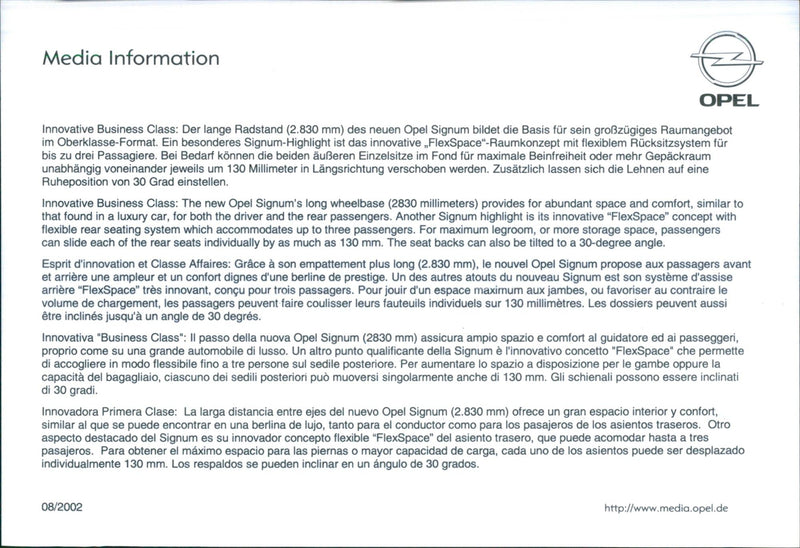 Opel Signum - Vintage Photograph