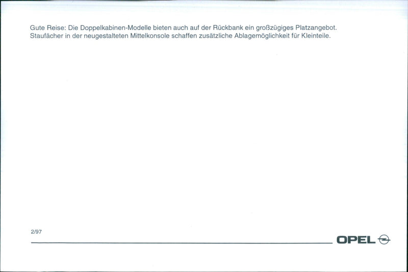 Opel 1997 - Vintage Photograph