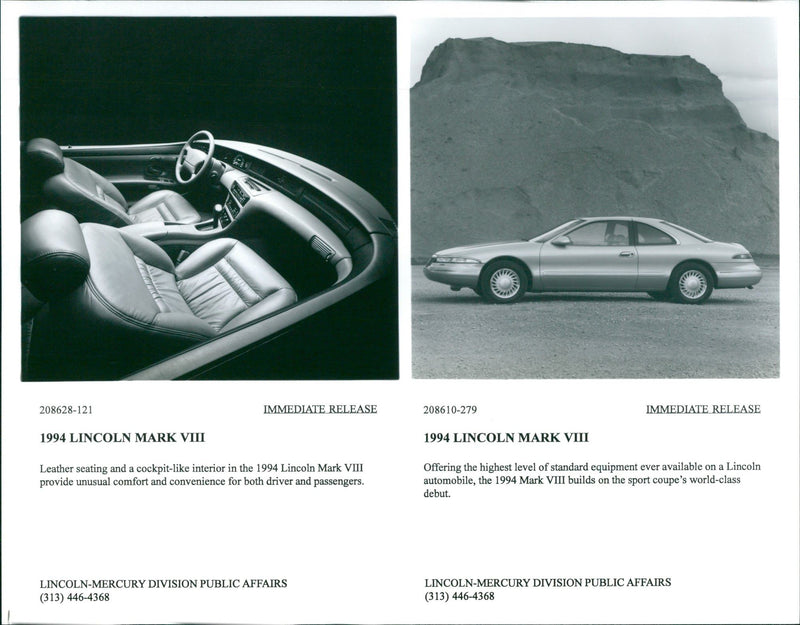 1994 Lincoln Mark VIII - Vintage Photograph