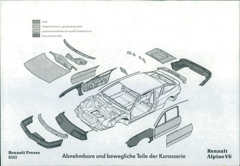 Renault Alpine V6 - Vintage Photograph