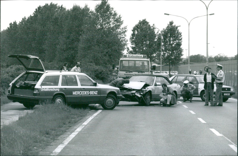 25 Years of Mercedes-Benz Accident Research - Vintage Photograph