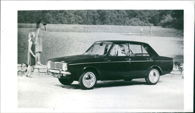 Hillman car - Vintage Photograph