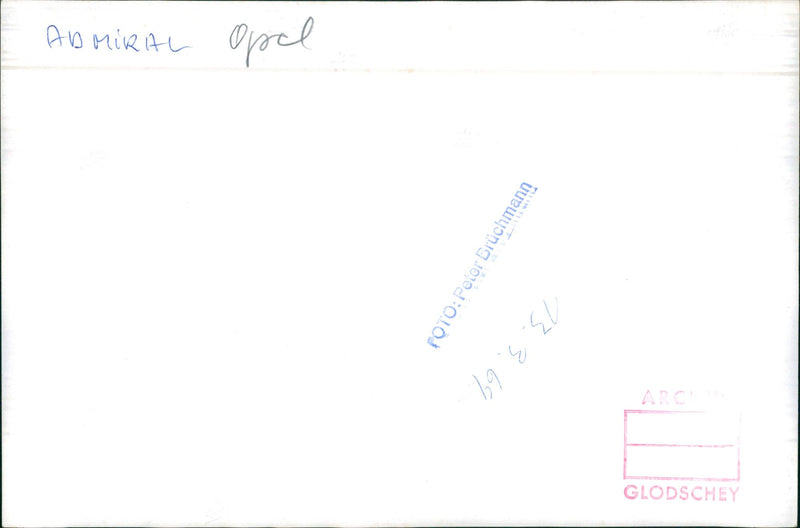 Admiral Opel - Vintage Photograph