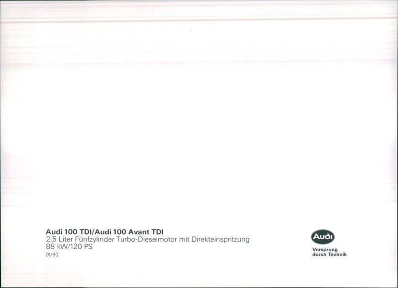 1990 Audi 100 - Vintage Photograph