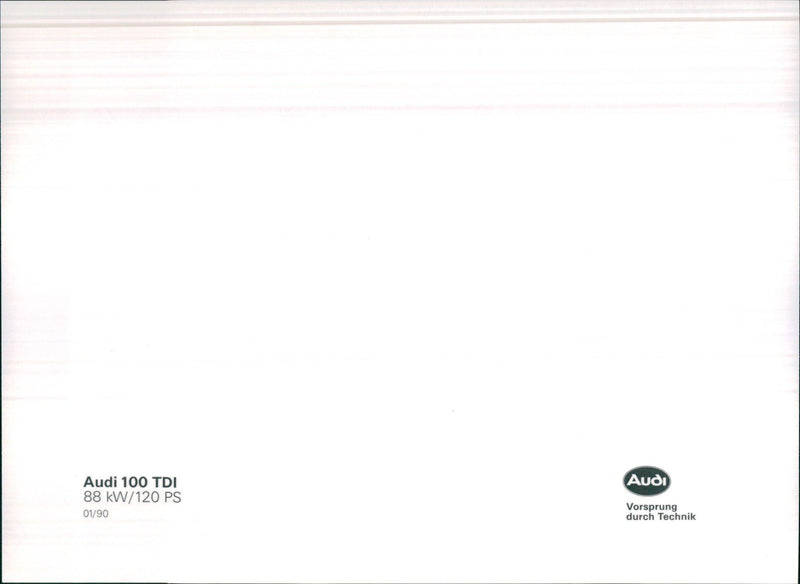1990 Audi 100 - Vintage Photograph